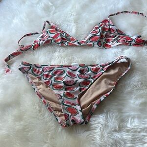 JCrew medium bikini watermelon print